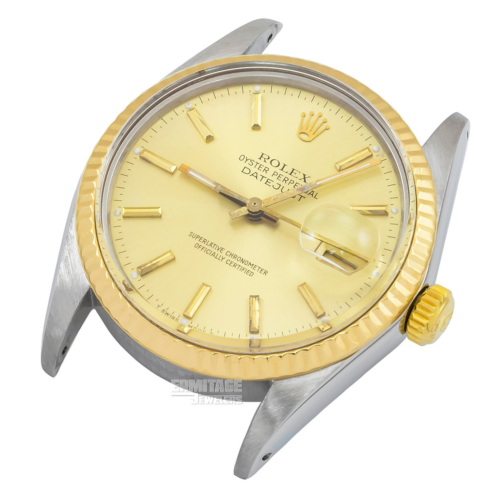 Pre-Owned Rolex Datejust Turn-O-Graph 16253 Stainless Steel, 18kt Yellow Gold & Stainless Steel 36 mm Gold Index